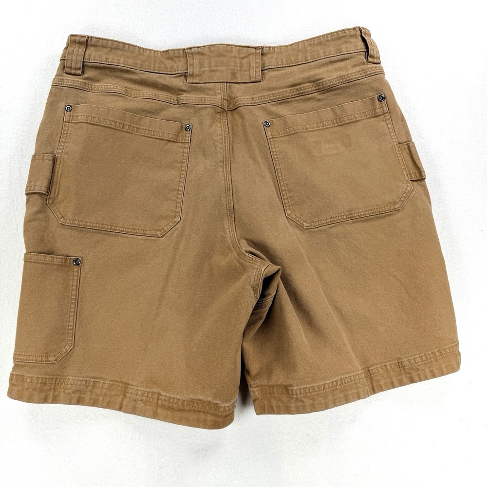 Mens Duluth Trading Flex Fire Hose Shorts Utility Workwear Brown Size 38 Canvas - Picture 7 of 10